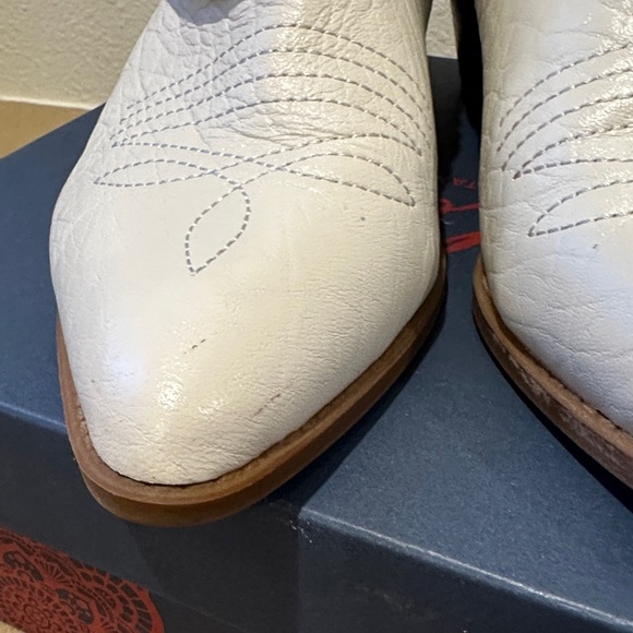 Carlos by Carlos Santana White Embellished Ankle Boots - Picture 6 of 10